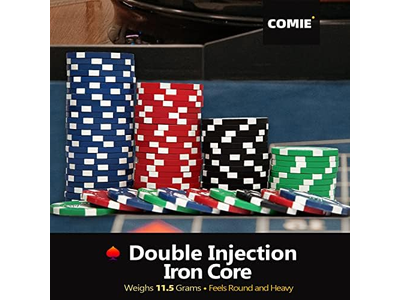 500PCS Poker Chip Set with Aluminum Travel Case