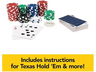 Spin Master Games, Cardinal Classics, 300-Piece Poker Set with Aluminum Carrying Case